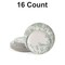 32 Count Yaffa Design Paper Plates Combo Set Elegant Disposable Dinnerware 10 In. + 8 In.
